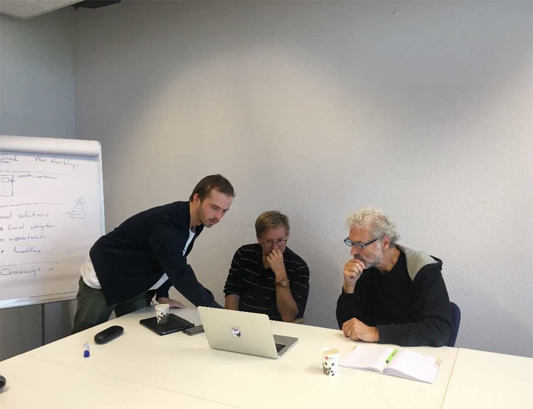 Testing our early application at the municipality of Amsterdam